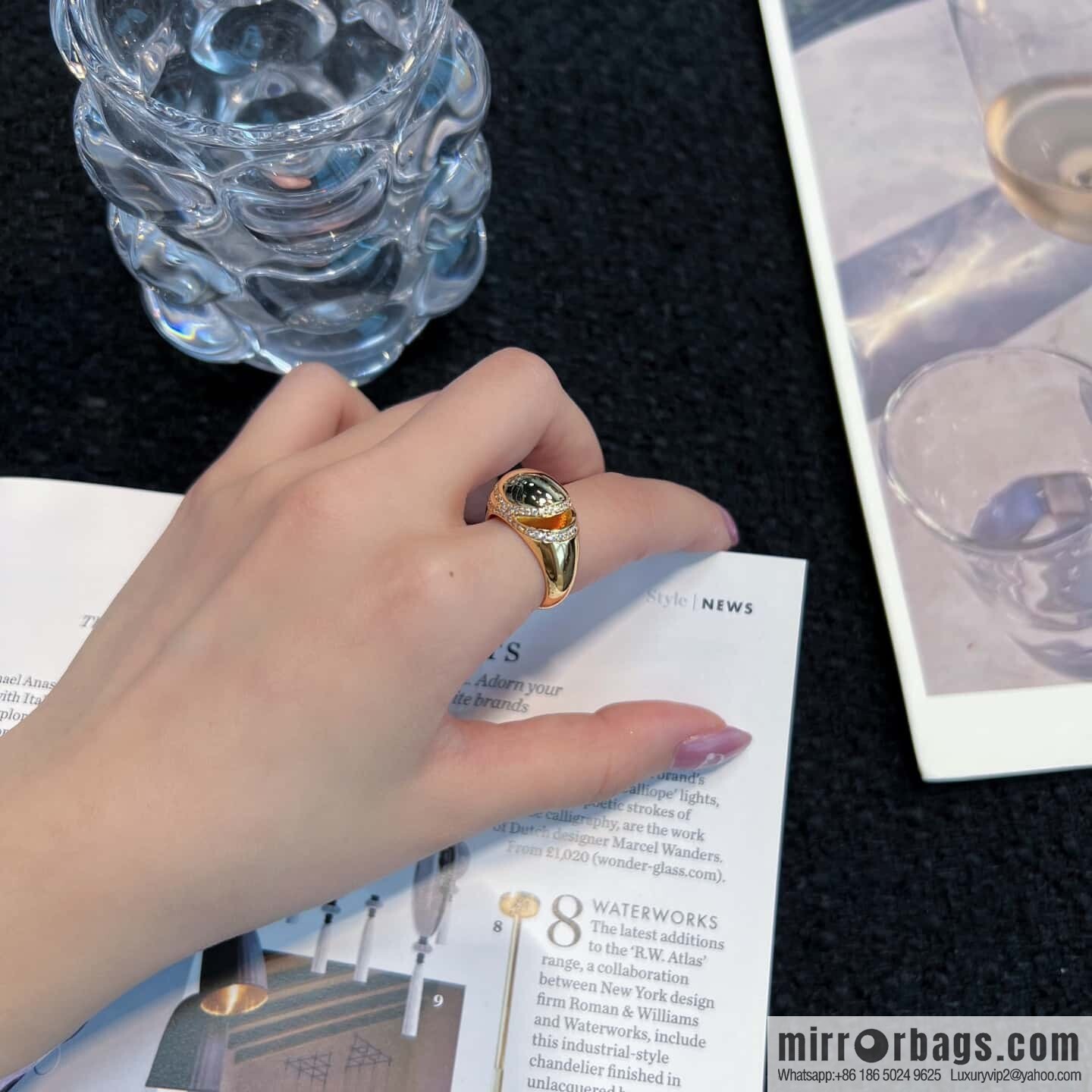 ❗New ❗ ☀ Original ☀️ ☀ BVLGARI Bulgari CABOCHON Oval egg ring with drill ☀