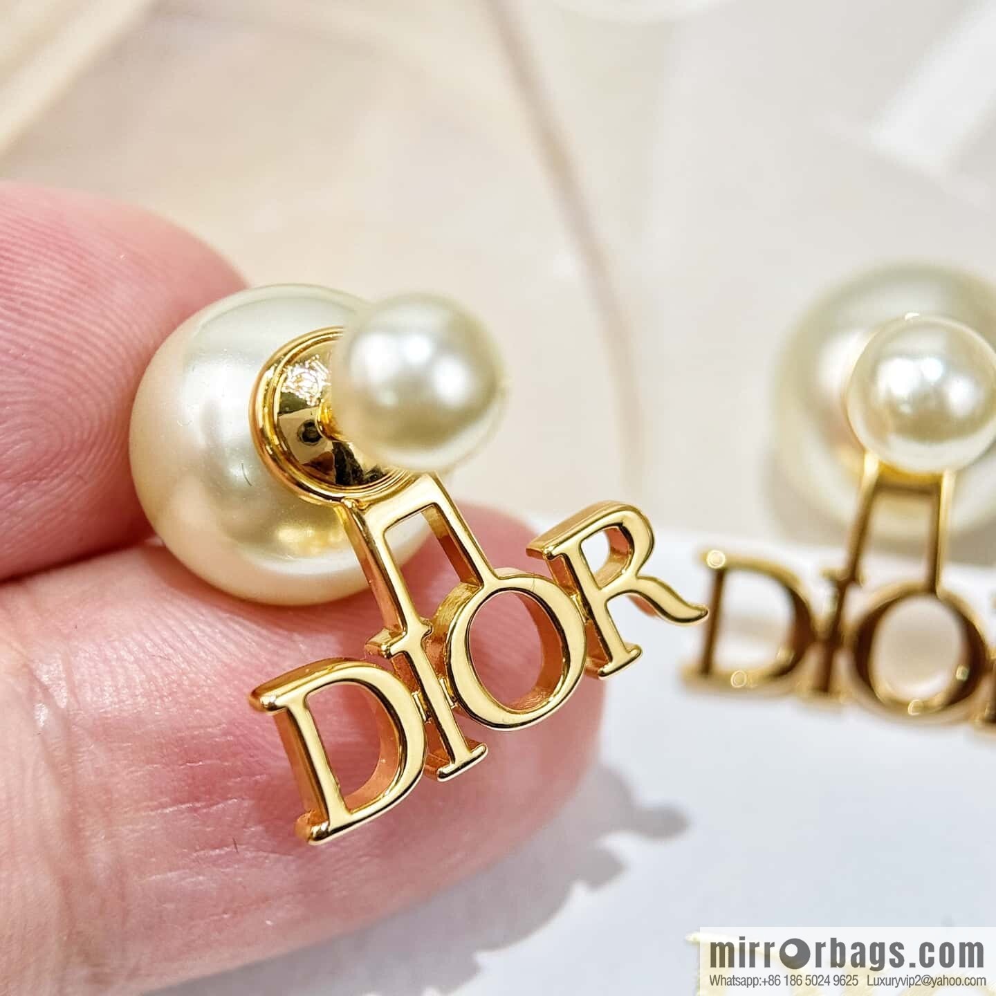 ❗️New ❗️ ☀️☀️ New ☑️ Dior Dior pearl CD necklace earrings bracelet ☀️