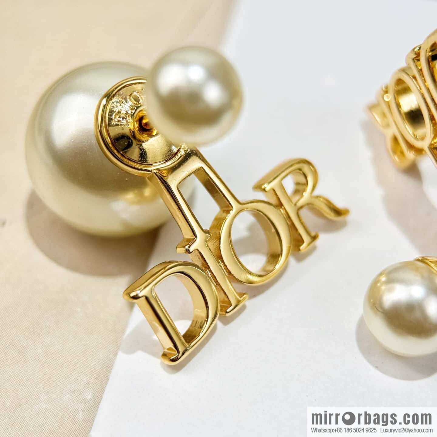 ❗️New ❗️ ☀️☀️ New ☑️ Dior Dior pearl CD necklace earrings bracelet ☀️