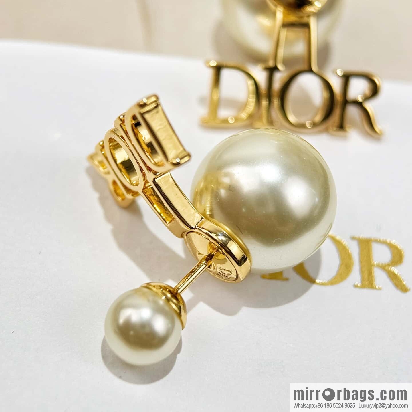 ❗️New ❗️ ☀️☀️ New ☑️ Dior Dior pearl CD necklace earrings bracelet ☀️