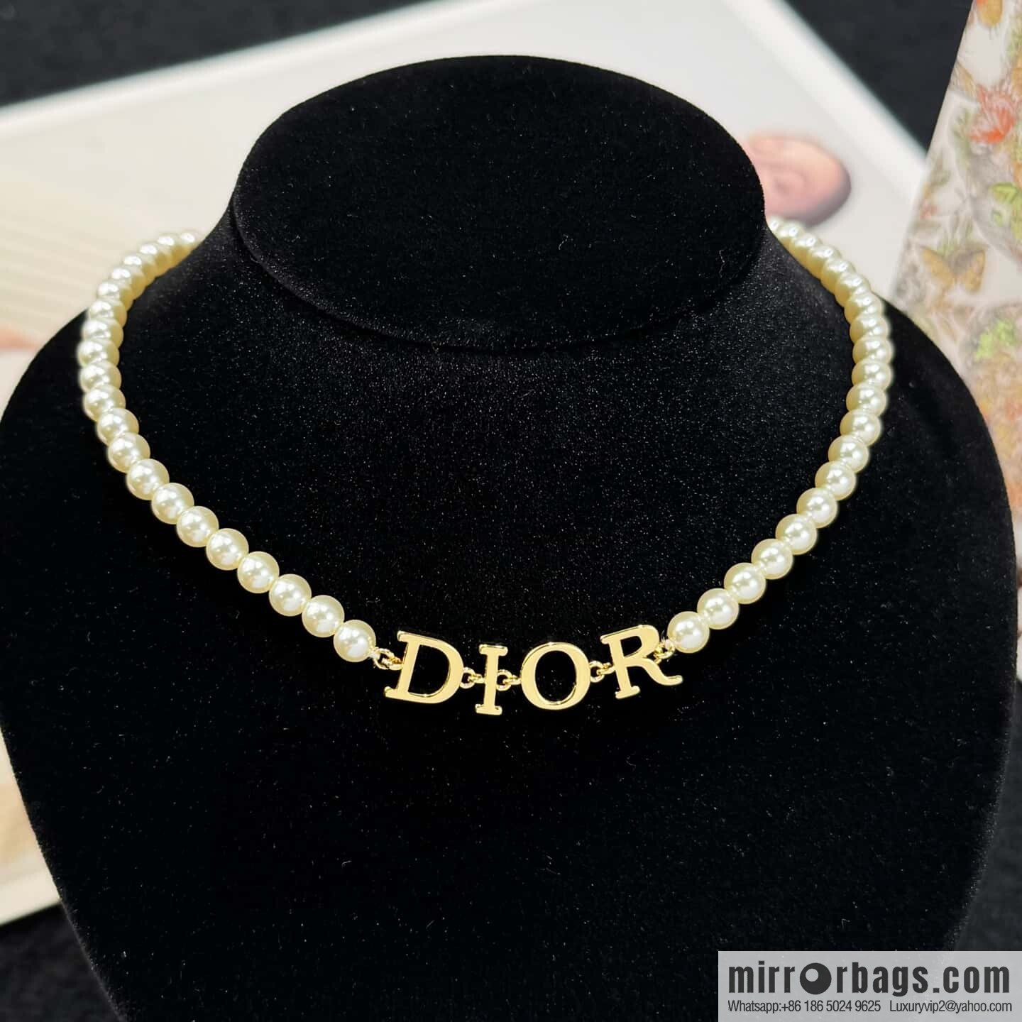❗️New ❗️ ☀️☀️ New ☑️ Dior Dior pearl CD necklace earrings bracelet ☀️