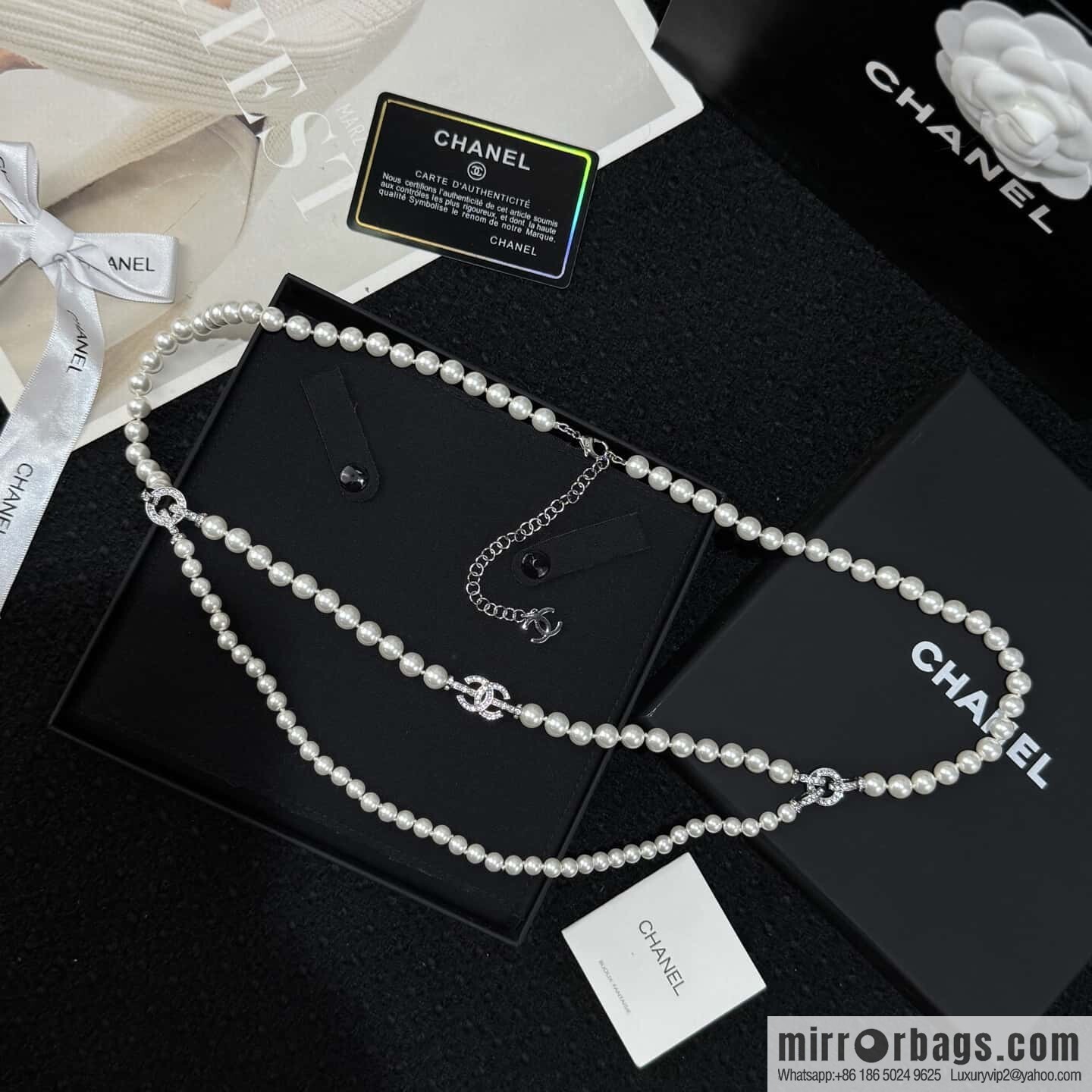 ❗️New ❗️☀️ New ☑️ Chanel double c pearl waist belt waist chain ☀️