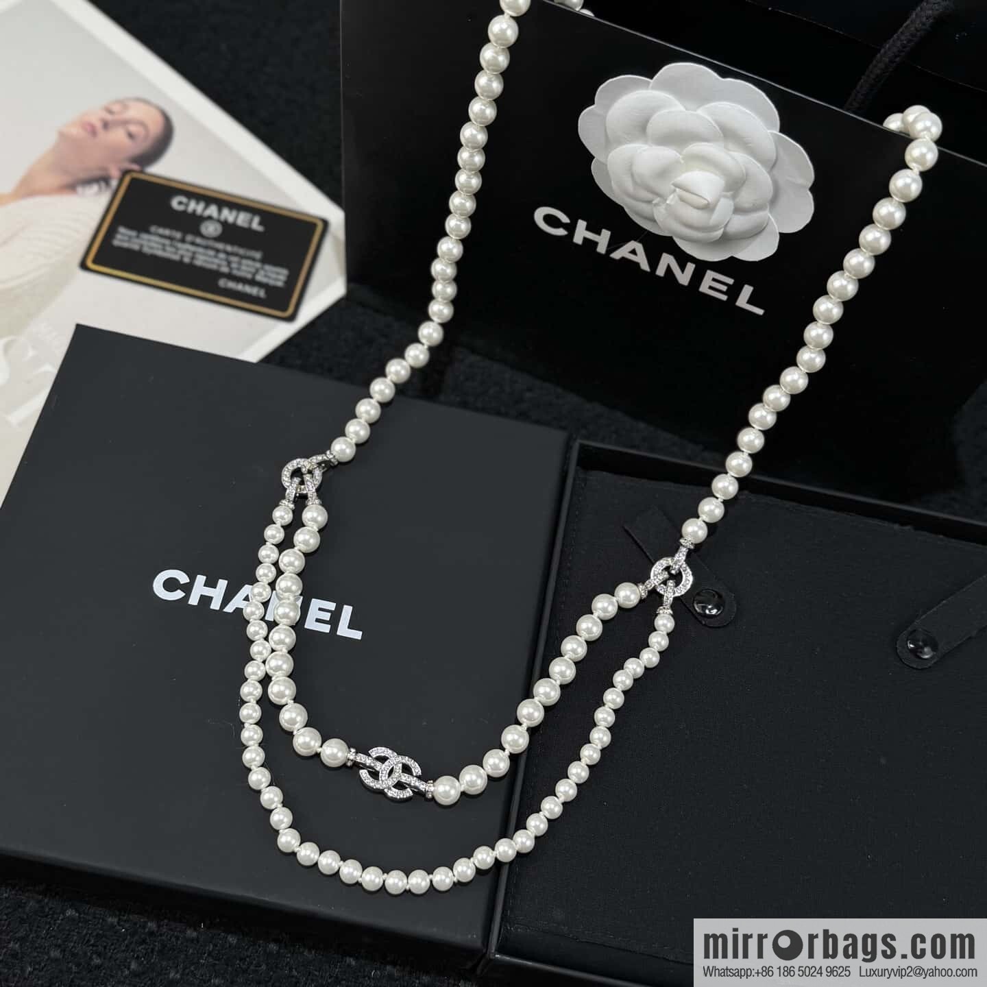 ❗️New ❗️☀️ New ☑️ Chanel double c pearl waist belt waist chain ☀️