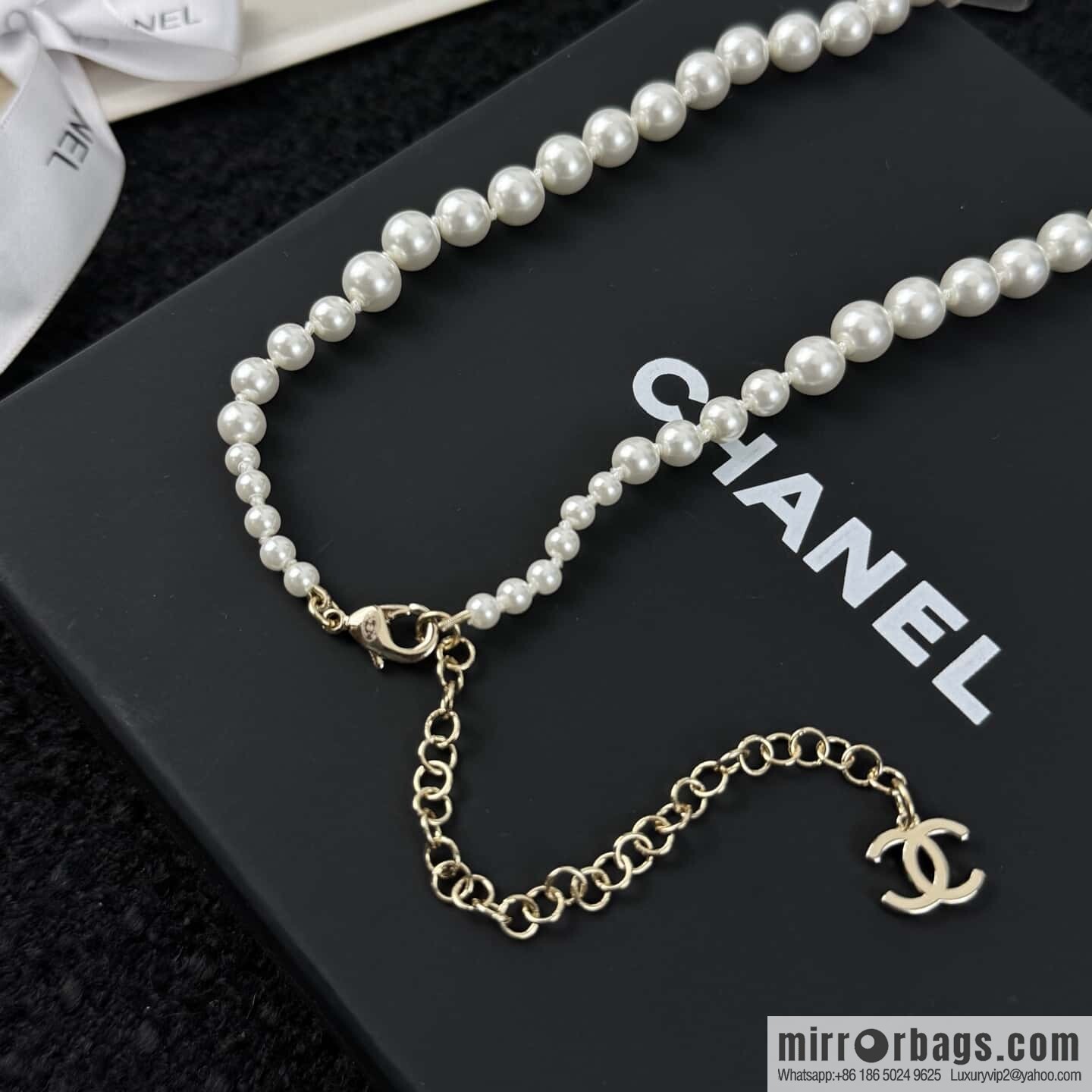 ❗️New ❗️☀️ New ☑️ Chanel double c pearl waist belt waist chain ☀️