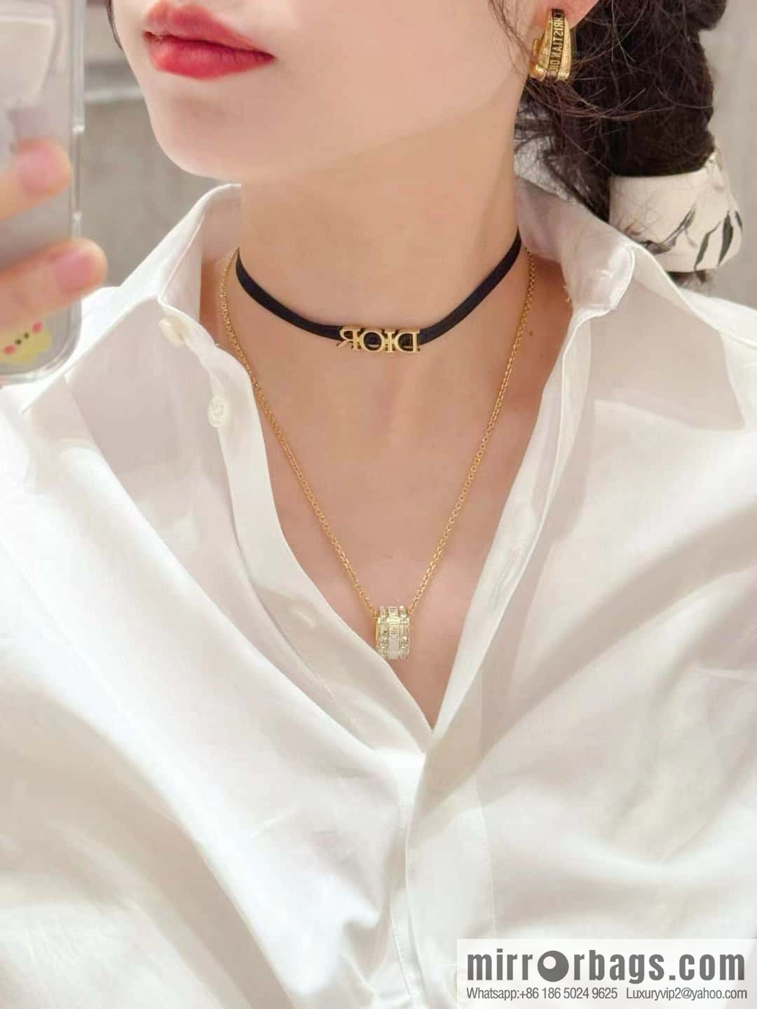 ❗️New ❗️ ☀️ New ☑️ Dior Dior black rope necklace ☀️