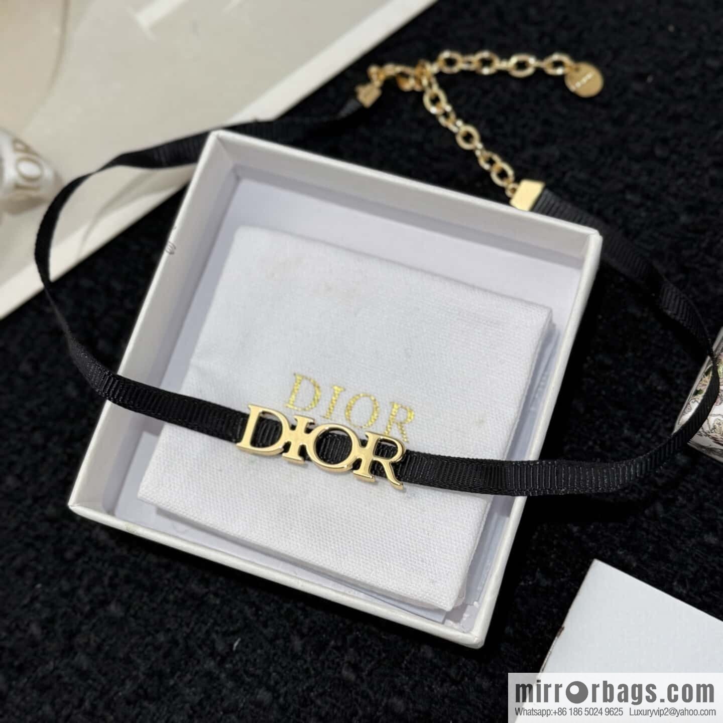 ❗️New ❗️ ☀️ New ☑️ Dior Dior black rope necklace ☀️