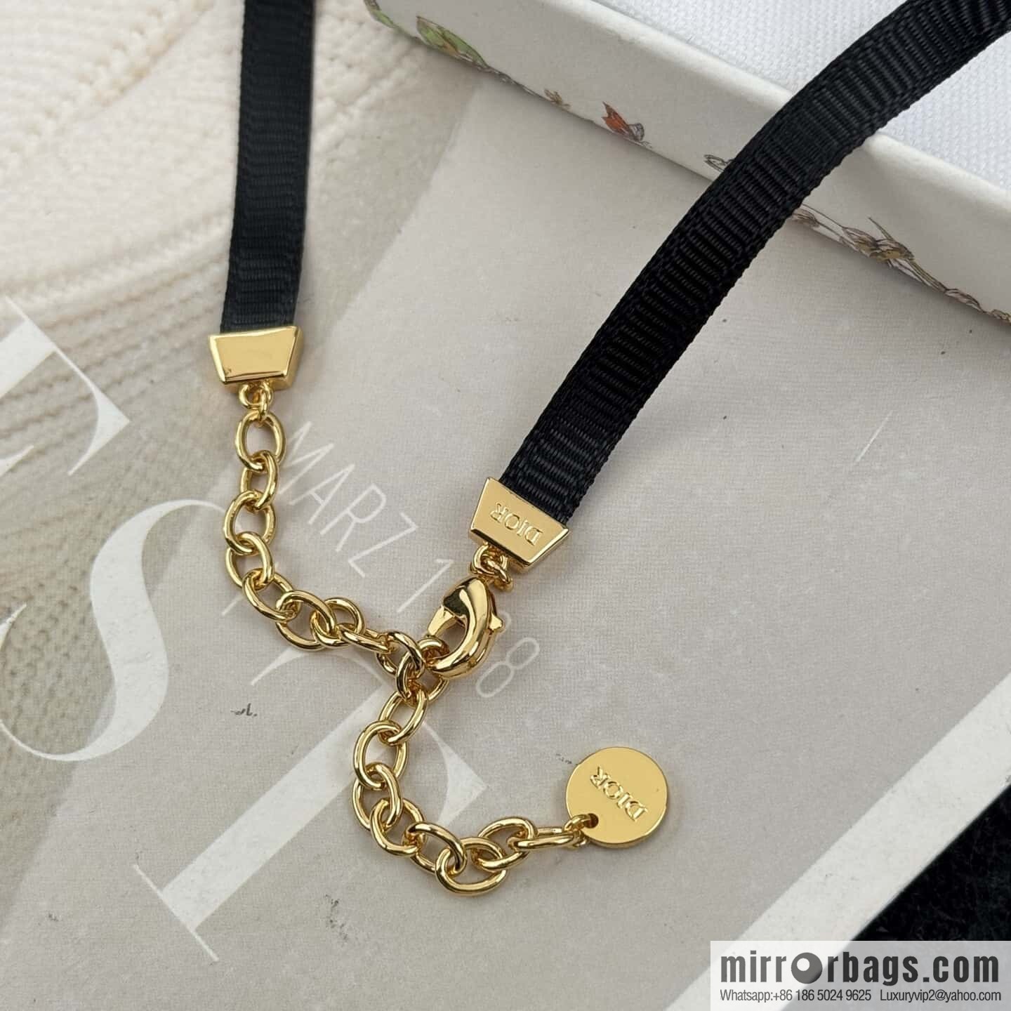 ❗️New ❗️ ☀️ New ☑️ Dior Dior black rope necklace ☀️
