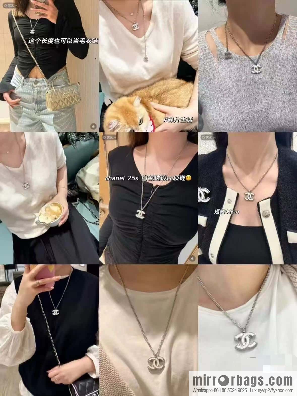 ❗️New ❗️ ☀️ New ☑️ Chanel White Double C Necklace Earrings ☀️