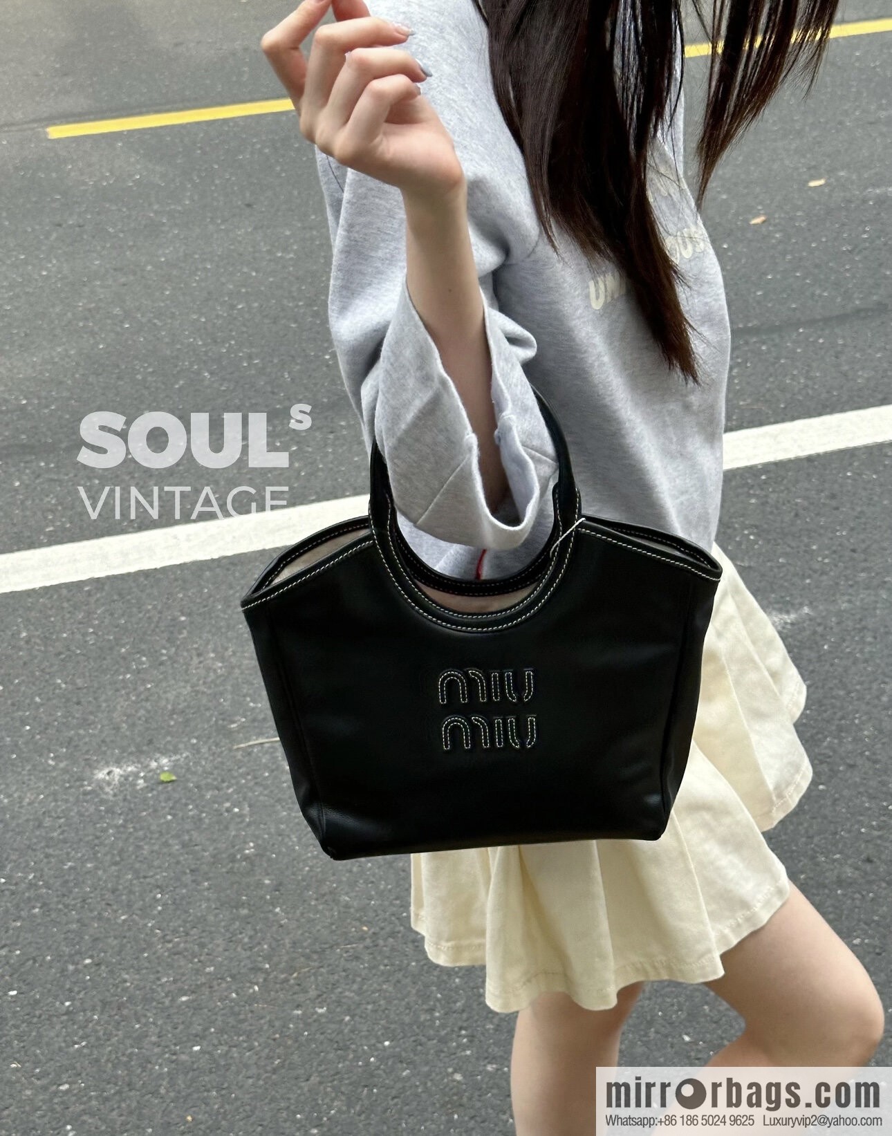 MIUMIU 🎉 new tote bag 🎉 5BA288 🎉🎉 black