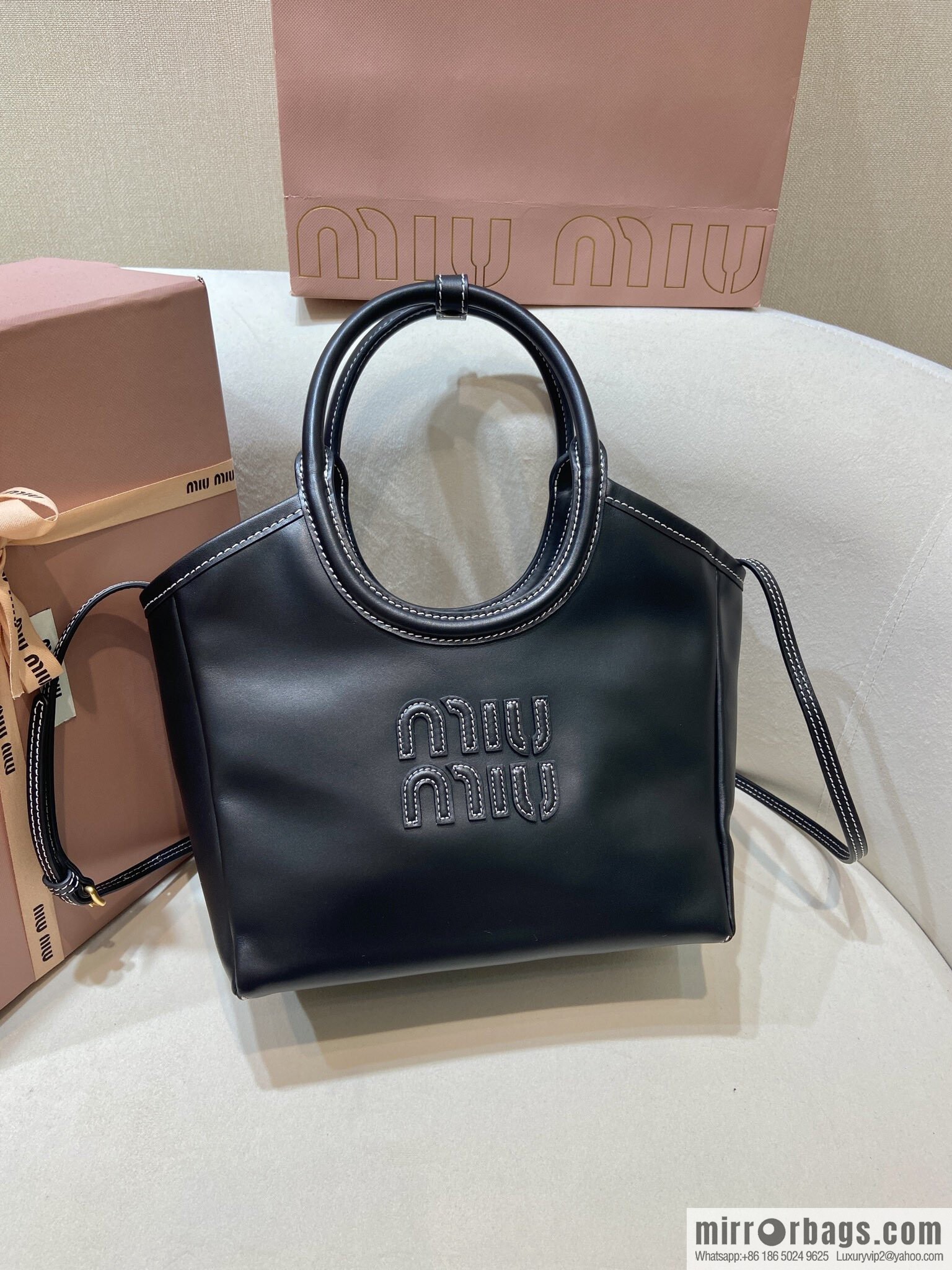 MIUMIU 🎉 new tote bag 🎉 5BA288 🎉🎉 black