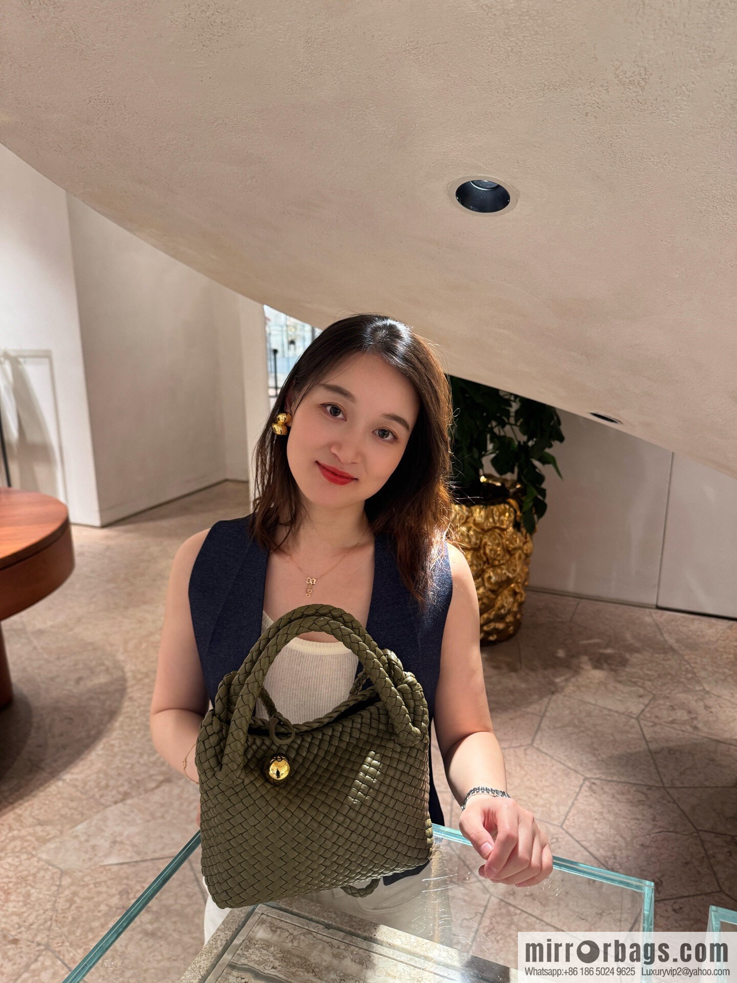 BV S Tosca crossbody bag 776755 Seaweed green