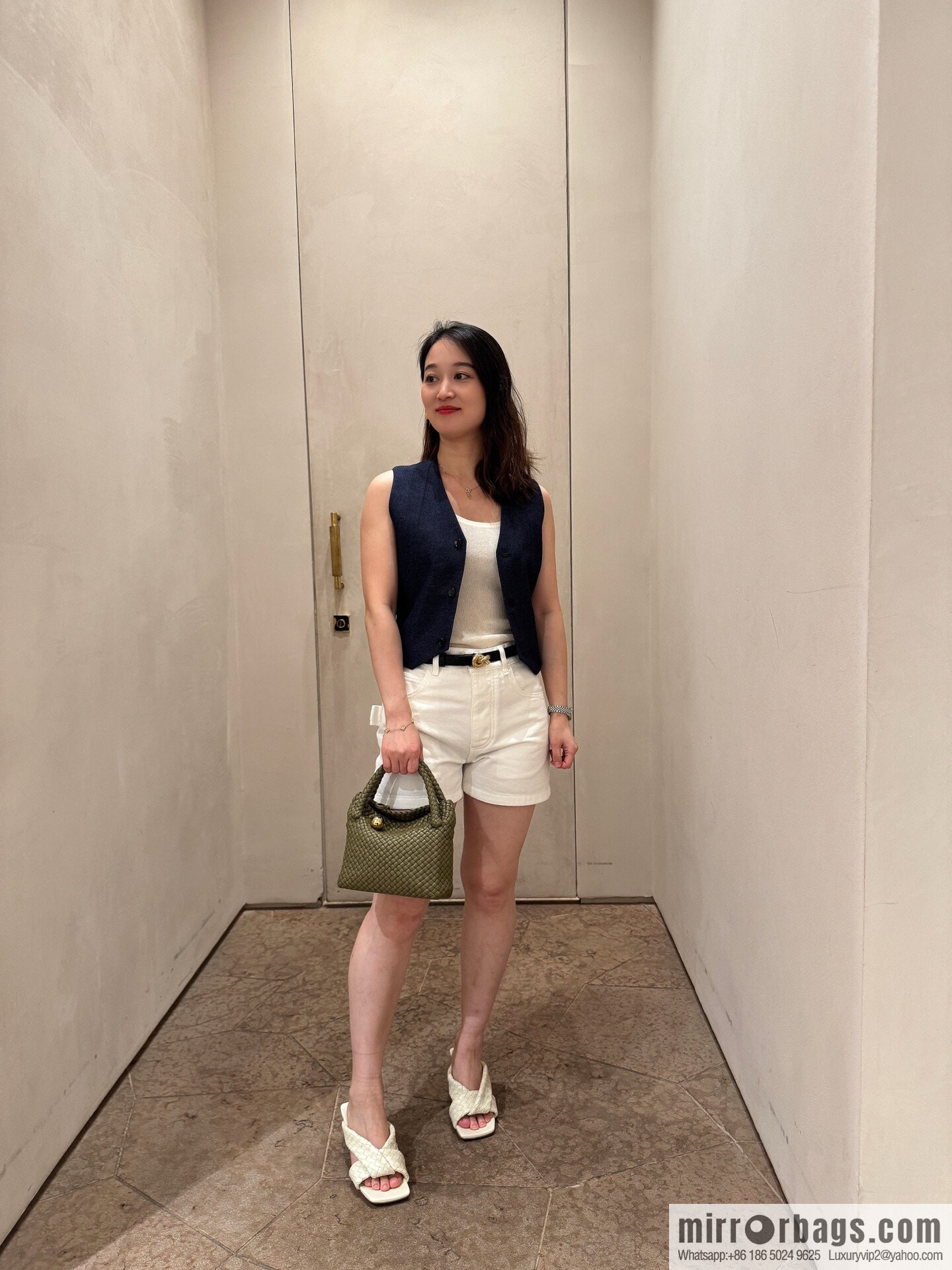 BV S Tosca crossbody bag 776755 Seaweed green
