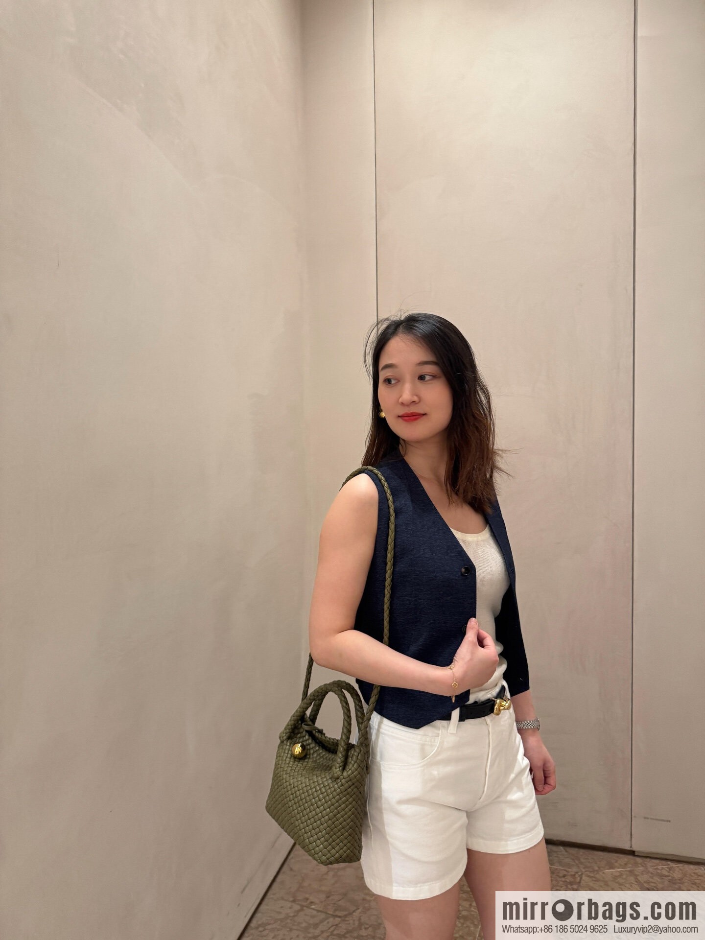 BV S Tosca crossbody bag 776755 Seaweed green