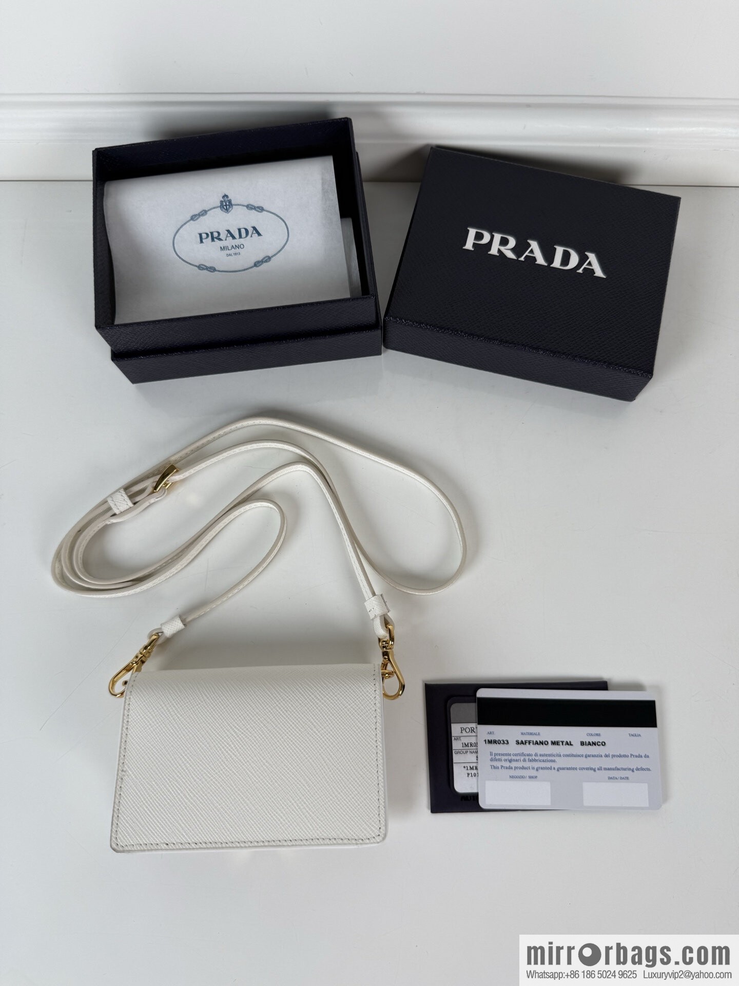 P ➡️ Ladies Multifunctional Mini Backpack, Model 1MR033 White