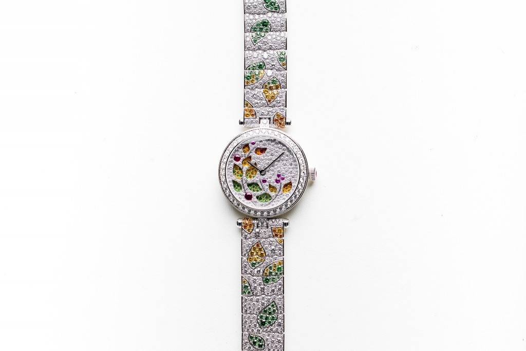 Van Cleef & Arpels Lady Jour des Fleurs Watch 2016 Full Front