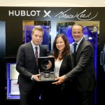 Loic Biver presenting the Spirit of Big Bang Bruce Lee Be Water with Shannon Lee and Benoit Toulin