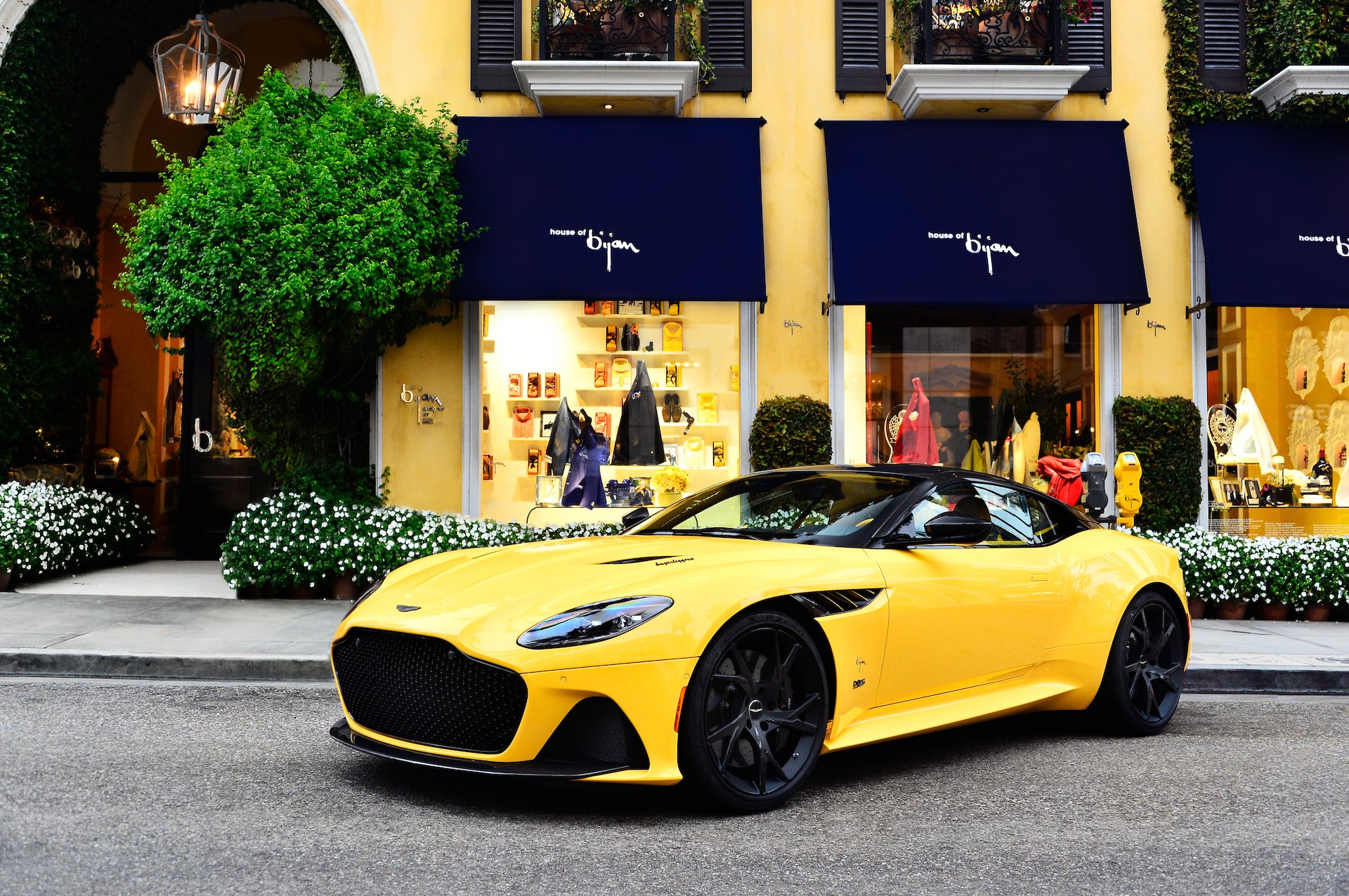 House Of Bijan Unveils Bright Bespoke Special Edition Aston Martin During Monterey Car Week