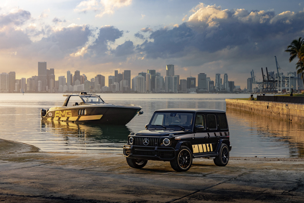 Mercedes-AMG and Cigarette Racing Debut 59-Foot Speedboat And Matching SUV At Miami Boat Show