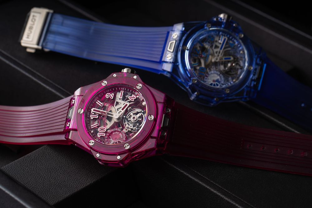Haute Complication: Hublot Big Bang Tourbillon Power Reserve 5 days In Colored Sapphire