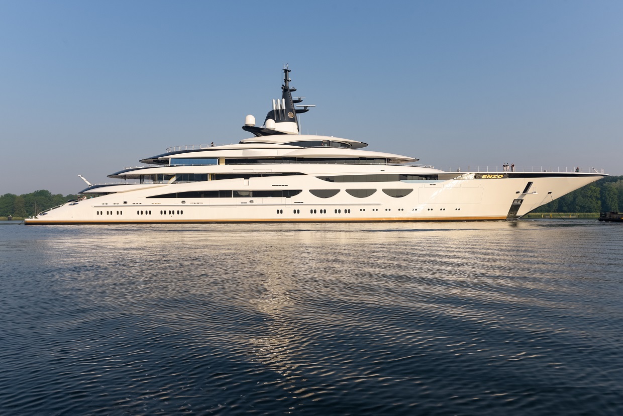 Lürssen unveils its latest project, 377-foot Enzo