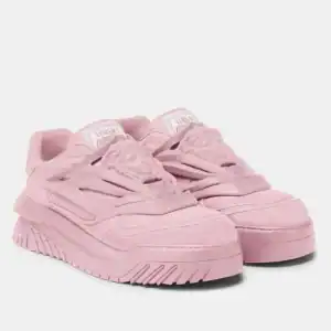 VERSACE WOMEN'S ODISSEA SNEAKERS IN PINK LEATHER - VSS018