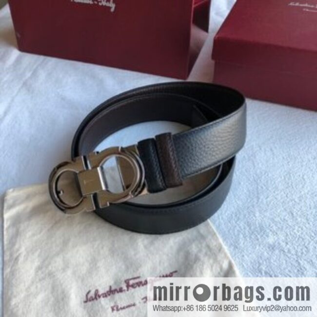Ferragamo Gancini Buckle Men\'s 3.5cm Belt