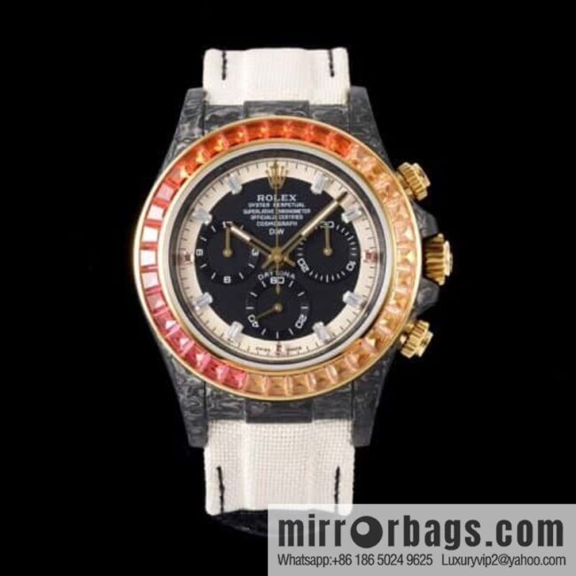 DiW Rolex Daytona New Customized \"Rainbow Sunray\" Rainbow 4130 Movement Watch