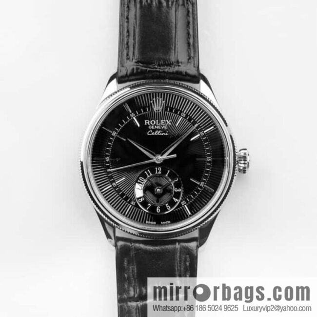 EW Rolex Cellini Log GMT Function Day and Night Function 39 mm Diameter Watch