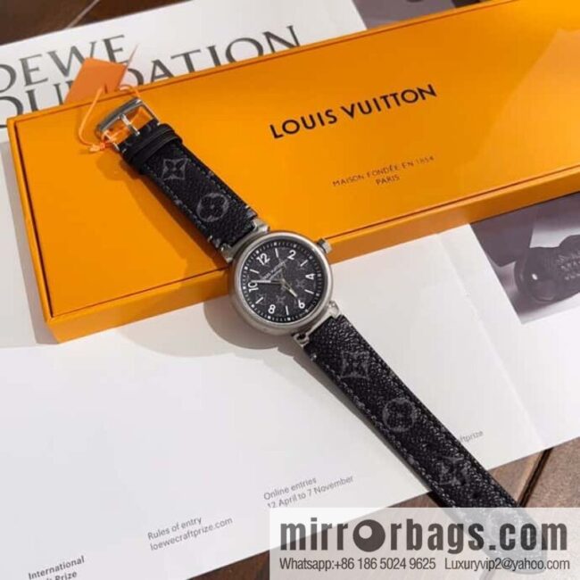 LV men\'s high-end mechanical watch TAMBOUR MONOGRAM ECLIPSE watch QBB168