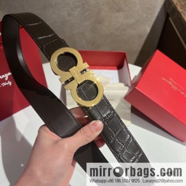 Ferragamo Ferragamo, imported cowhide belt 3.5cm