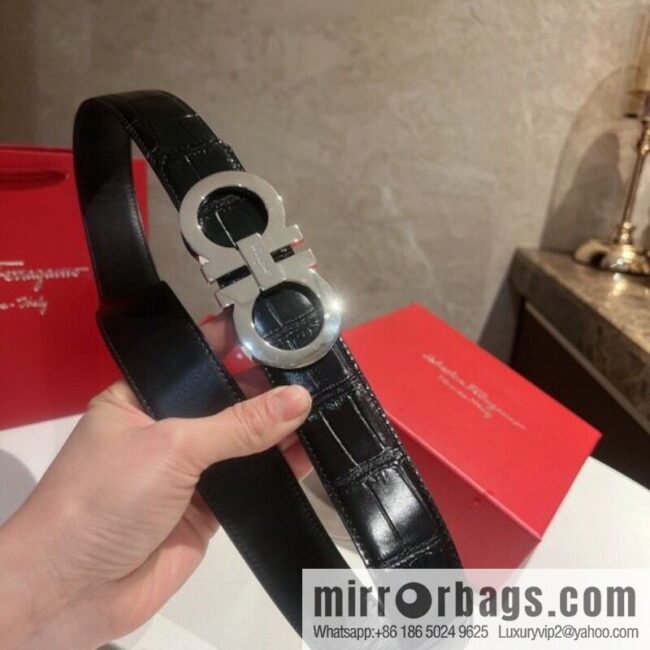 Ferragamo Ferragamo, imported cowhide belt 3.5cm