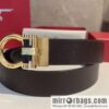 Salvatore Ferragamo, metal polished men\'s 3,5cm belt