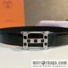 Hermes, stainless steel with Austrian crystal diamonds and resin 35mm belt