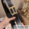 Hermes Hermes, selected imported cowhide H metal buckle 3.8cm belt