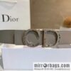 Dior, first layer cowhide belt, body double-sided CD belt