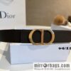 Dior, first layer cowhide belt, body double-sided CD belt
