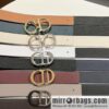 Dior, first layer cowhide belt, body double-sided CD belt