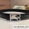 BURBERRY Burberry, stainless steel B-shaped war horse inlaid with metal buckle 3.5cm