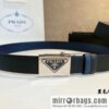 Prada, with pulley-type metal buckle men\'s belt 3.5cm