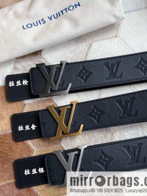 IMG_29190-800x8005xjxcvqcjsh74105_20250630162919.jpg LV/Louis Vuitton, letter metal buckle cowhide embossed belt 40mm.