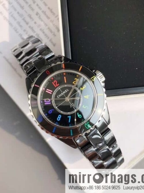 Chanel J12 series color neon Swiss original imported counter ETA movement 33mm watch diameter women\'s watch