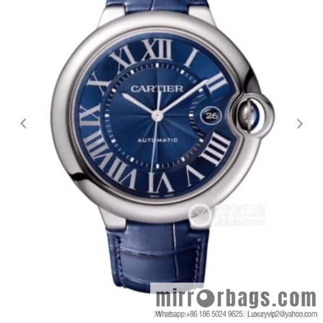 American crocodile leather Kajia blue balloon series men\'s 42mm mechanical original Swiss eta2824 movement men\'s mechanical watch