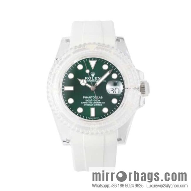 55G. Factory Rolex\'s Phantomlab Modified Masterpiece Imported Crystal Original Model 3135 Movement Watch