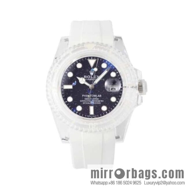 55G. Factory Rolex\'s Phantomlab Modified Masterpiece Imported Crystal Original Model 3135 Movement Watch