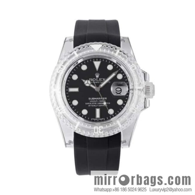 55G. Factory Rolex\'s Phantomlab Modified Masterpiece Imported Crystal Original Model 3135 Movement Watch
