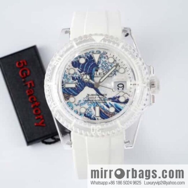 55G. Factory Rolex\'s Phantomlab Modified Masterpiece Imported Crystal Original Model 3135 Movement Watch
