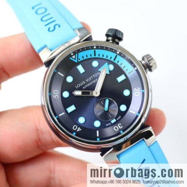 LV Super Supernatural Mechanical Watch Tambour Street Diver Chronograph - Self-made, 46mm and Fine