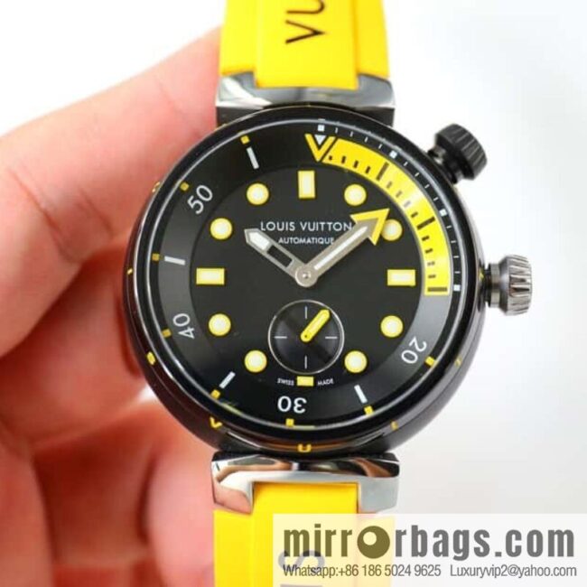 LV Super Supernatural Mechanical Watch Tambour Street Diver Chronograph - Self-made, 46mm and Fine