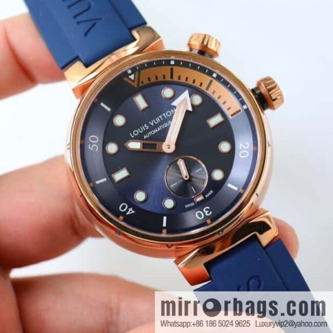 LV Super Supernatural Mechanical Watch Tambour Street Diver Chronograph - Self-made, 46mm and Fine