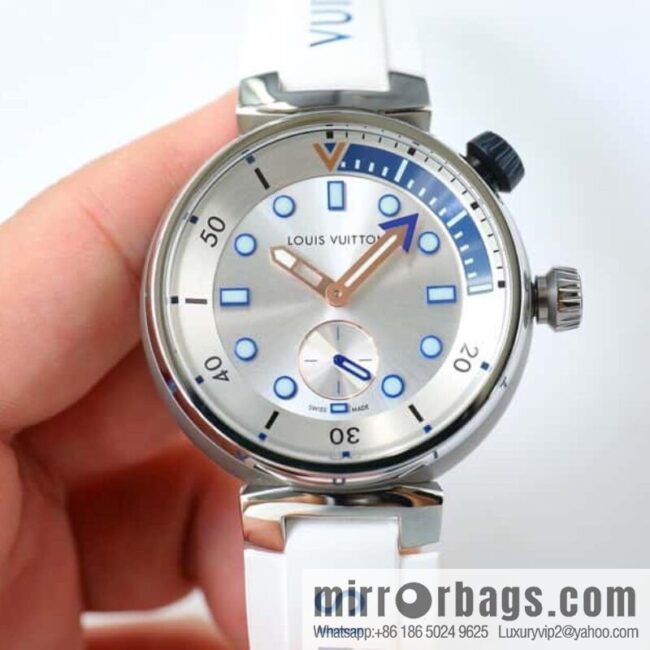 LV Super Supernatural Mechanical Watch Tambour Street Diver Chronograph - Self-made, 46mm and Fine